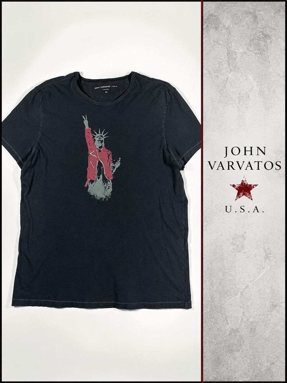 John Varvatos U.S.A. Statue of Liberty Graphic Tee – Men’s XL
